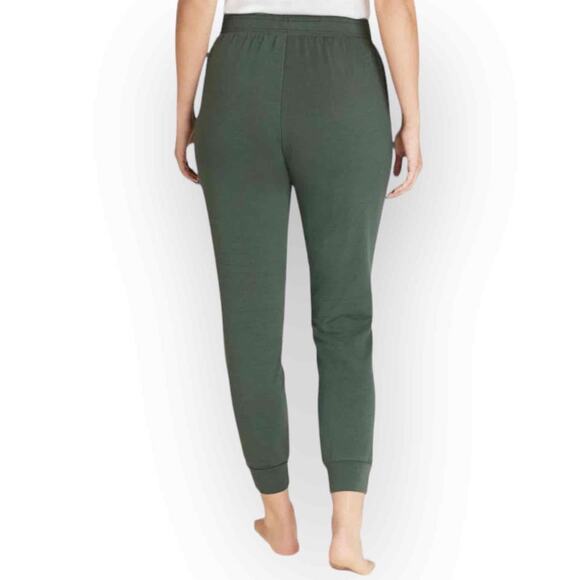 Eddie Bauer Pack Fleece Stretchy Lounge Joggers Pants Olive Green Black XXL NWT - Picture 3 of 10